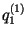 $q_1^{(1)}$