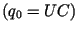 $(q_0 = UC)$