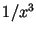 $1/x^3$