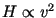 $H \propto v^2$