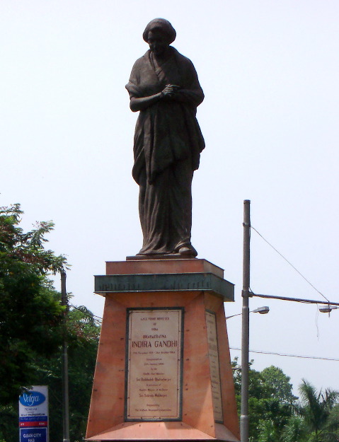 Indira Ghandi statue, Kolkata