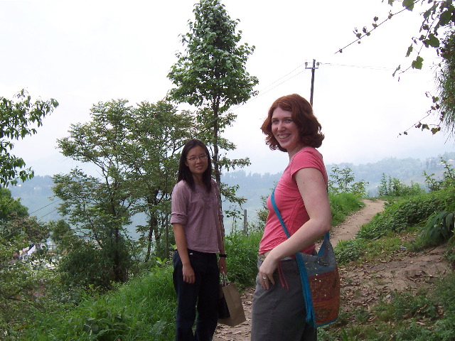 Laura and Esther in Darjeeling