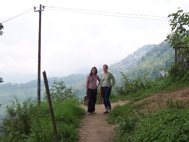 Lisa and Esther in darjeeling