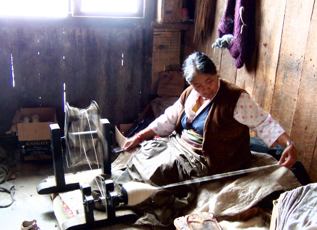 wool becomes yarn