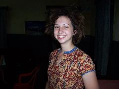 the girl with the crazy hair