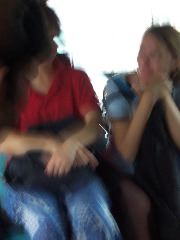 on the bus