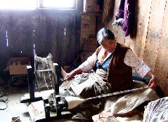 wool becomes yarn