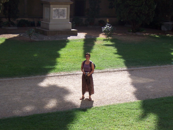 Aldona in the Cloisters.