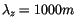 $\lambda_z=1000 m$